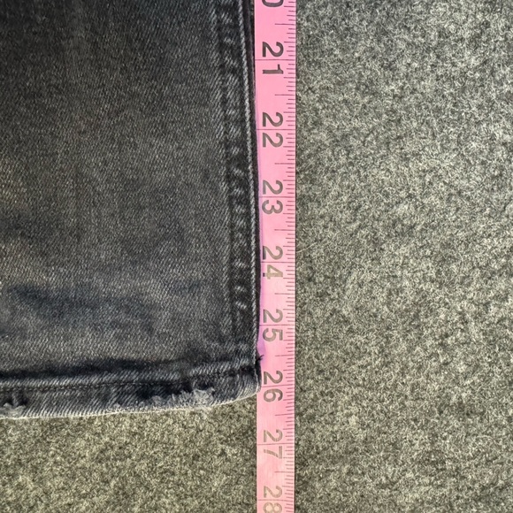 AGOLDE “NICO” DISTRESSED BLACK JEANS 25 - Picture 8 of 10